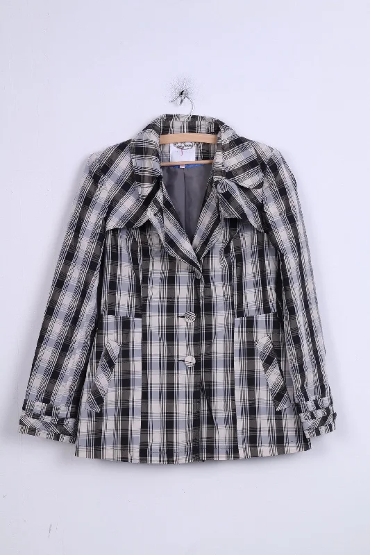 Jasper Conran Womens 10 M Jacket Black White Check Single Breasted Shoulder Pads Corduroy Jacket Velvet Jacket Brocade Jacket Jasper Conran Womens 10 M Jacket Black White Check Single Breasted Shoulder Pads Corduroy Jacket Velvet Jacket Brocade Jacket