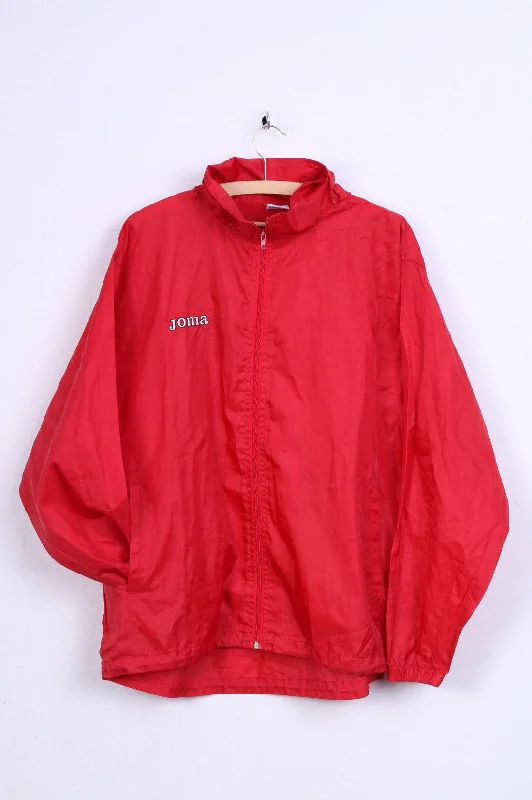 JOMA Womens M Jacket Red Hooded Top Full Zip Stand Up Collar Jersey Jacket Tulle Jacket Batik Jacket JOMA Womens M Jacket Red Hooded Top Full Zip Stand Up Collar Jersey Jacket Tulle Jacket Batik Jacket