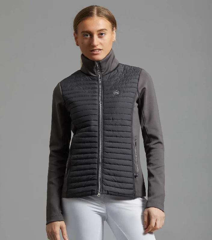 Elena Ladies Hybrid Technical Riding Jacket Anthracite Grey Faux Fur Jacket Real Fur Jacket Shearling Jacket Elena Ladies Hybrid Technical Riding Jacket Anthracite Grey Faux Fur Jacket Real Fur Jacket Shearling Jacket