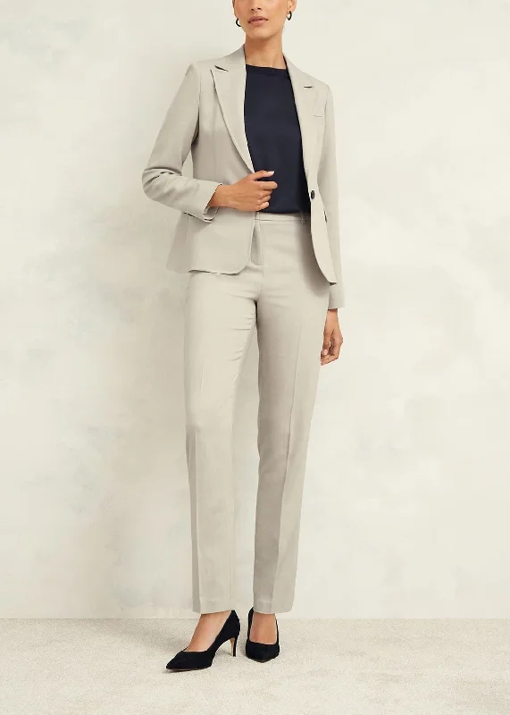 Ellen Trousers 0224/8603/1185l00 Buff-Grey Trousers Solid Black