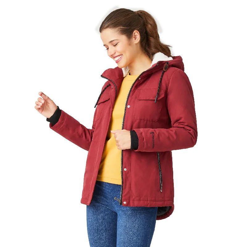 Free Country Women's Cascade Canvas Riva Jacket Collared Jacket Crew Neck Jacket Turtle Neck Jacket Free Country Women's Cascade Canvas Riva Jacket Collared Jacket Crew Neck Jacket Turtle Neck Jacket