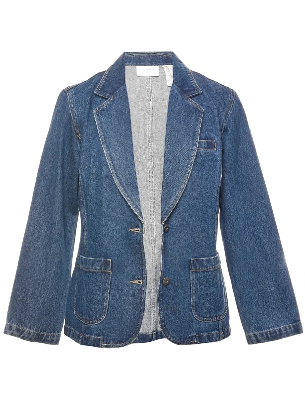Liz Claiborne Classic Denim Jacket - M Satin Jacket Silk Jacket Chiffon Jacket