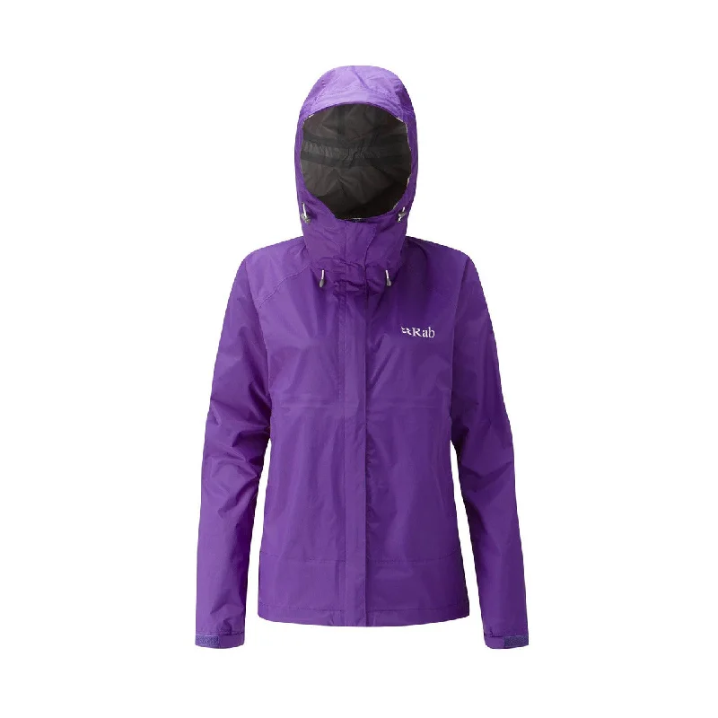 RAB Women's Downpour Waterproof Jacket Anorak Shell Jacket Lightweight Jacket