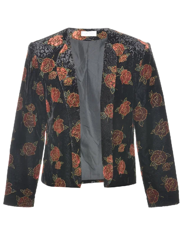 Velvet Evening Jacket - M Denim Jacket Leather Jacket Suede Jacket