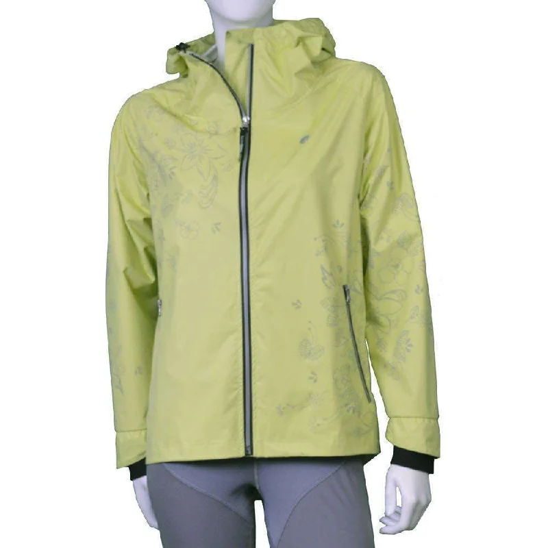 Waterproof Reflective Women's Colorado Jacket in Honeydew Floral Nylon Fabric Polyester Fabric Spandex Fabric Waterproof Reflective Women's Colorado Jacket in Honeydew Floral Nylon Fabric Polyester Fabric Spandex Fabric