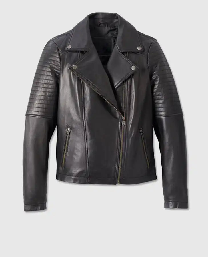 Women's Classic Biker Debossed Leather Jacket Hooded Jacket Caped Jacket Shawl Collar Jacket Women's Classic Biker Debossed Leather Jacket Hooded Jacket Caped Jacket Shawl Collar Jacket