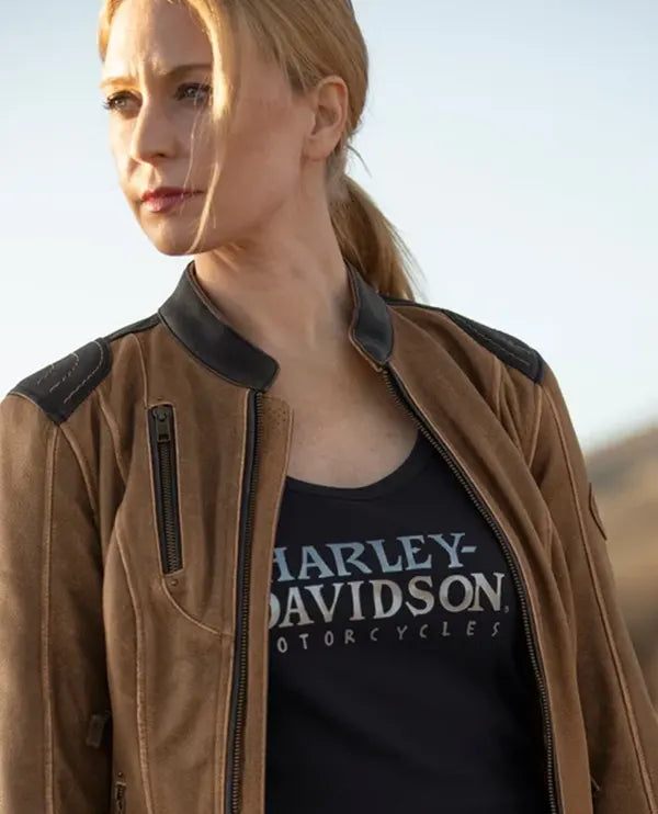 Women's H-D Triple Vent System Gallun Leather Riding Jacket Cotton Jacket Linen Jacket Terry Jacket Women's H-D Triple Vent System Gallun Leather Riding Jacket Cotton Jacket Linen Jacket Terry Jacket