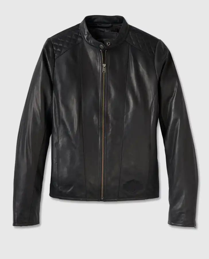 Women's Harley Davidson Scene Supreme Leather Jacket Collared Jacket Crew Neck Jacket Turtle Neck Jacket Women's Harley Davidson Scene Supreme Leather Jacket Collared Jacket Crew Neck Jacket Turtle Neck Jacket