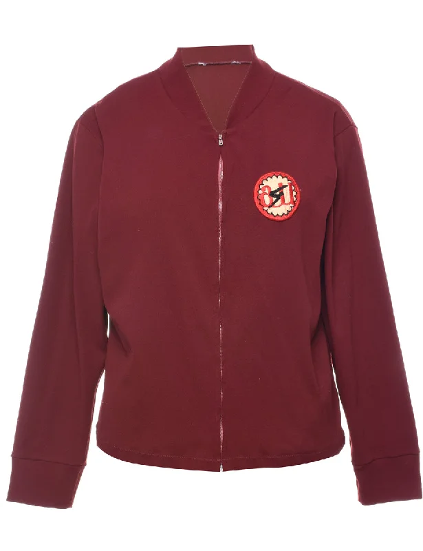 Zip Front Jacket - M Wool Jacket Cashmere Jacket Tweed Jacket