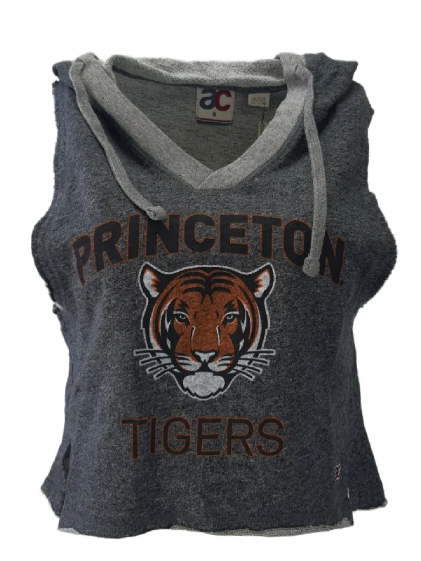 AMERICAN COLLEGIATE Women's Grey Princeton Hoodie #W006PR NWT Hoodie with Half-Zip Sporty Casual AMERICAN COLLEGIATE Women's Grey Princeton Hoodie #W006PR NWT Hoodie with Half-Zip Sporty Casual