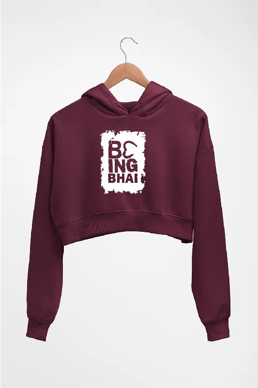 Being Bhai Crop HOODIE FOR WOMEN Oversized Hoodie Comfort Casual