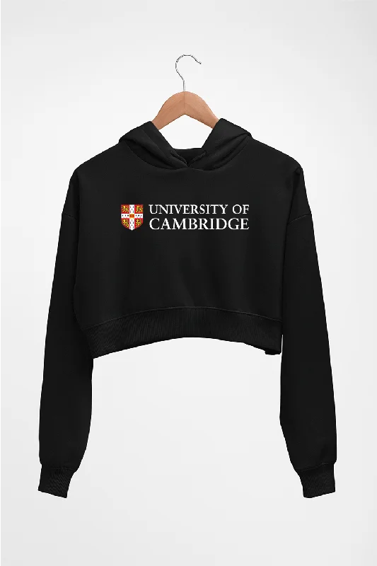 Cambridge University Crop HOODIE FOR WOMEN Hoodie with Turtle Neck Cozy Winter