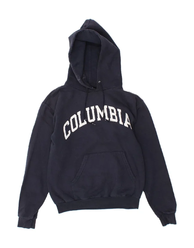 CHAMPION Mens Graphic Hoodie Jumper Small Navy Blue Cotton Hoodie with Double Zipper Versatile Adjustable CHAMPION Mens Graphic Hoodie Jumper Small Navy Blue Cotton Hoodie with Double Zipper Versatile Adjustable