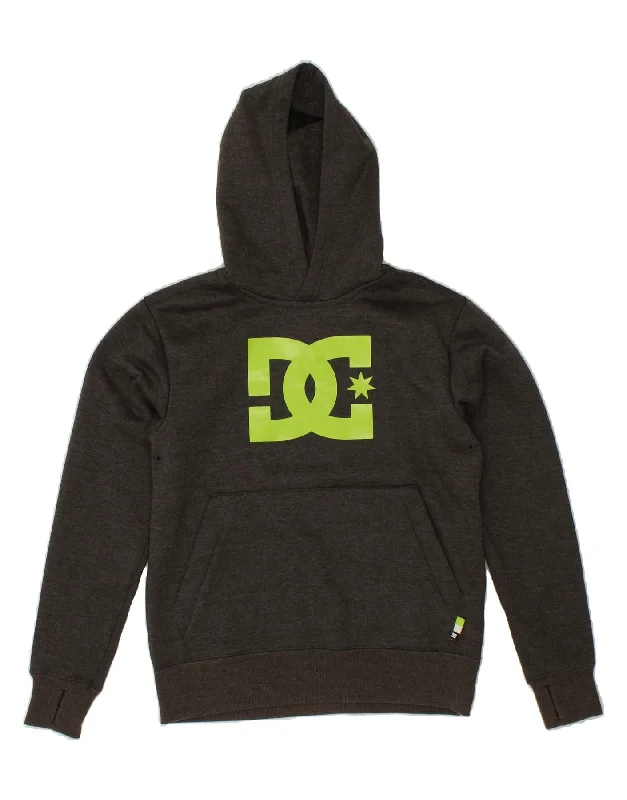 DC Boys Graphic Hoodie Jumper 9-10 Years Medium Grey Polyester Hoodie with Oversized Fit Loose Comfortable DC Boys Graphic Hoodie Jumper 9-10 Years Medium Grey Polyester Hoodie with Oversized Fit Loose Comfortable