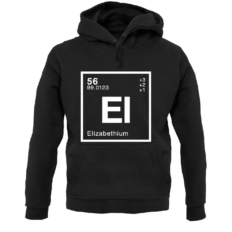 Elizabeth - Periodic Element Unisex Hoodie Hoodie with Cuffed Sleeves Snug Secure
