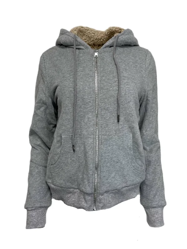 HEARTLOOM Women's Heather Aiden Reversible Hoodie Size M NWT Hoodie with Side Slits Relaxed Casual HEARTLOOM Women's Heather Aiden Reversible Hoodie Size M NWT Hoodie with Side Slits Relaxed Casual