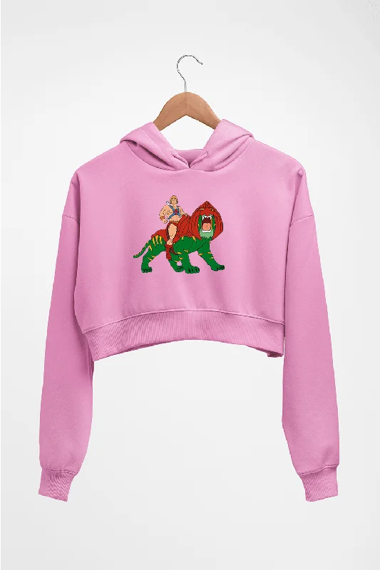 heman Crop HOODIE FOR WOMEN Hoodie with Bell Sleeves Flared Feminine