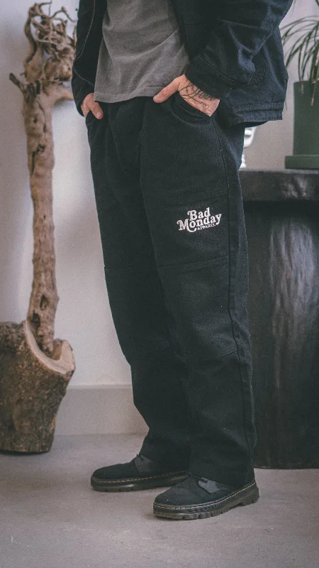 Logo Canvas Trousers Trousers versatile functional