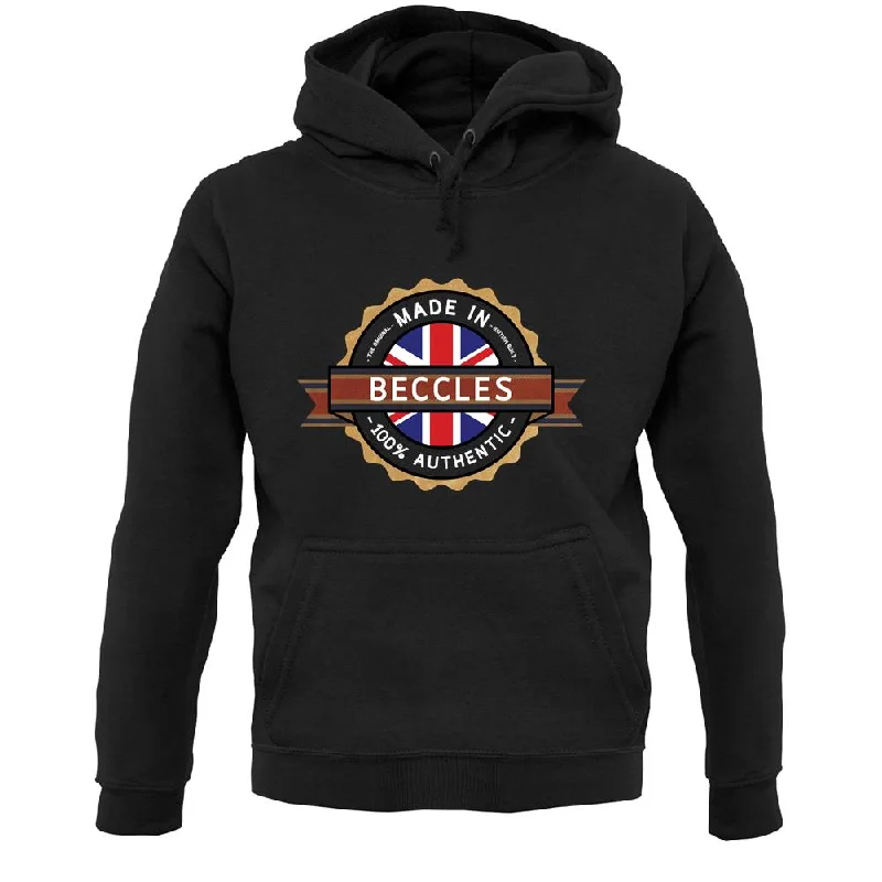 Made In Beccles 100% Authentic Unisex Hoodie Hoodie with Strings Custom Fit Adjustable Made In Beccles 100% Authentic Unisex Hoodie Hoodie with Strings Custom Fit Adjustable