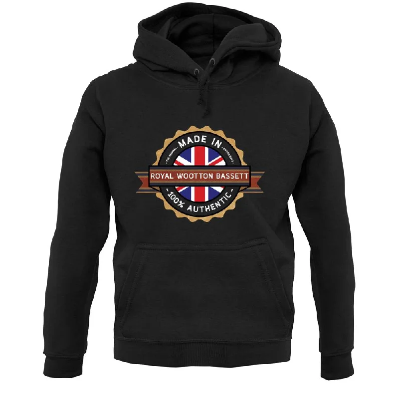 Made In Royal Wootton Bassett 100% Authentic Unisex Hoodie Hoodie with Pattern Geometric Abstract Made In Royal Wootton Bassett 100% Authentic Unisex Hoodie Hoodie with Pattern Geometric Abstract