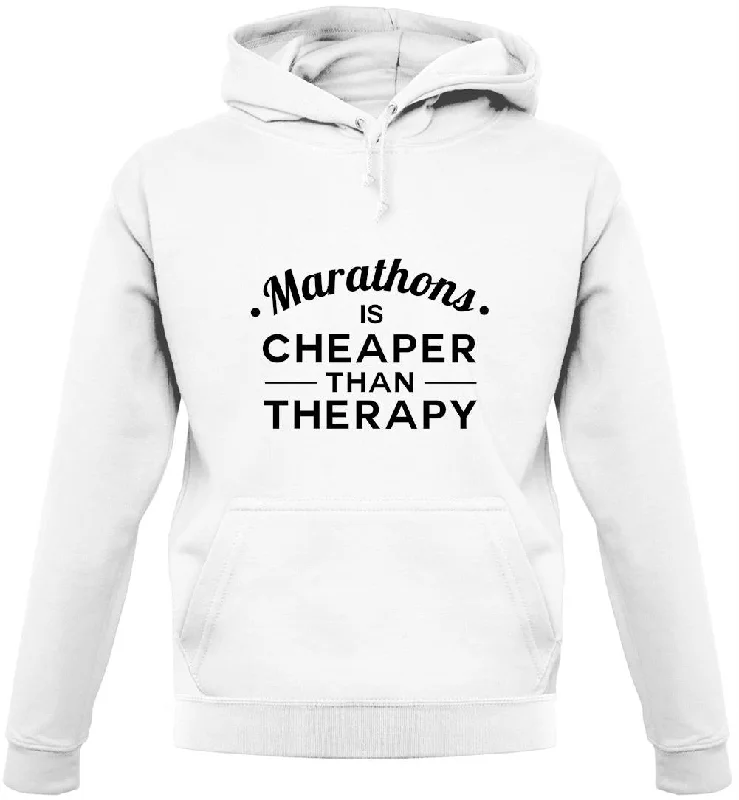 Marathons Are Cheaper Than Therapy Unisex Hoodie Hoodie with Pastel Soft Subtle