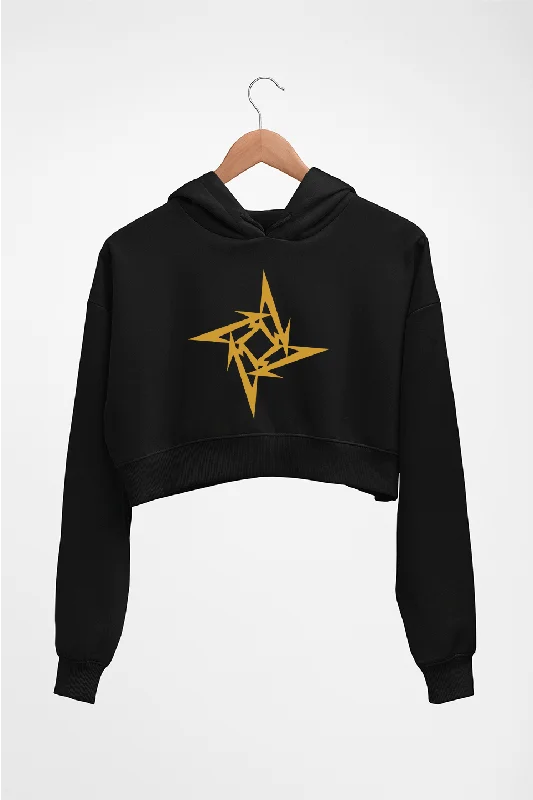 Metallica Crop HOODIE FOR WOMEN Hoodie with Turtle Neck Cozy Winter