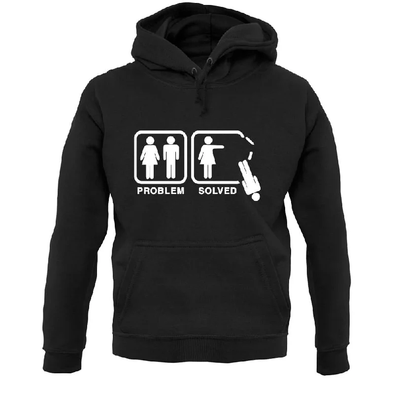 Problem Solved No Man Unisex Hoodie Hoodie with Side Slits Relaxed Casual