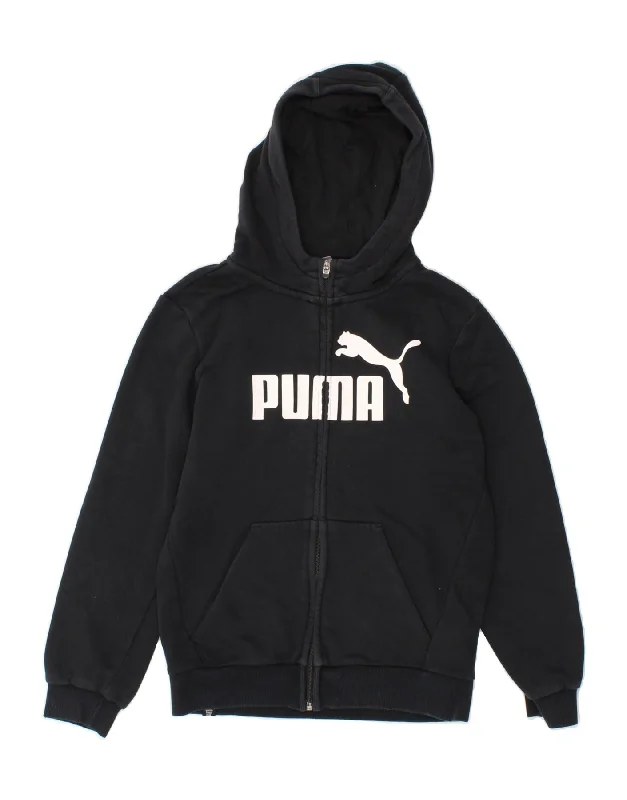 PUMA Boys Graphic Zip Hoodie Sweater 11-12 Years Large Black Hoodie Dress Longline Feminine PUMA Boys Graphic Zip Hoodie Sweater 11-12 Years Large Black Hoodie Dress Longline Feminine