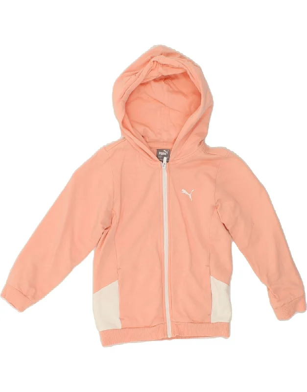 PUMA Boys Zip Hoodie Sweater 2-3 Years Pink Colourblock Cotton Hoodie with Turtle Neck Cozy Winter PUMA Boys Zip Hoodie Sweater 2-3 Years Pink Colourblock Cotton Hoodie with Turtle Neck Cozy Winter
