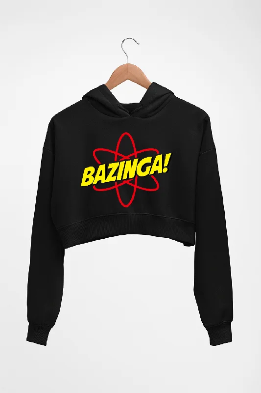 Sheldon Cooper Bazinga Crop HOODIE FOR WOMEN Hoodie with Cropped Fit Short Trendy