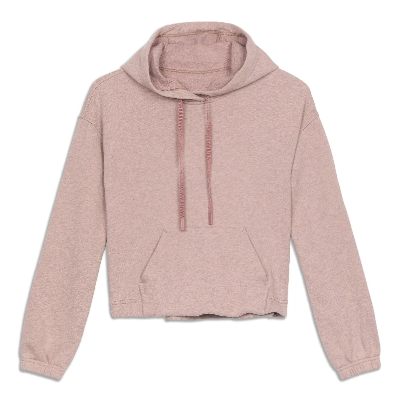 Stronger As One Cropped Hoodie - Resale Hoodie with Monochrome Minimalist Simple