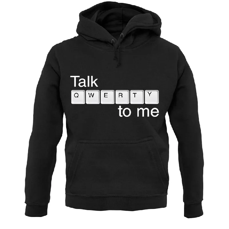 Talk Qwerty To Me Unisex Hoodie Hoodie with Puffed Sleeves Voluminous Trendy