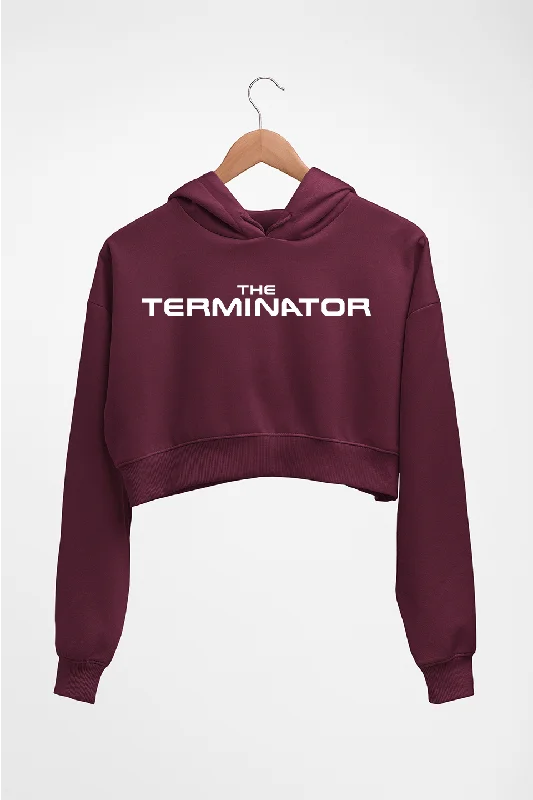 terminator Crop HOODIE FOR WOMEN Hoodie with Button Classic Timeless