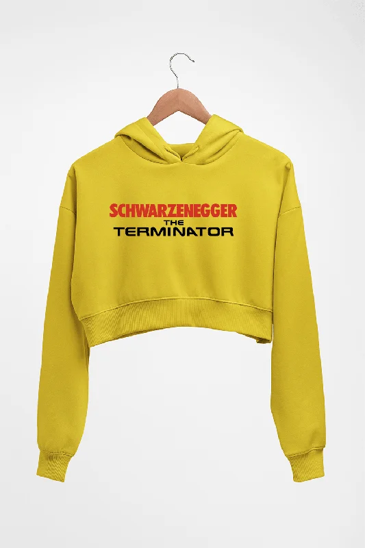 terminator Crop HOODIE FOR WOMEN Hoodie with Emblem Brand Identity