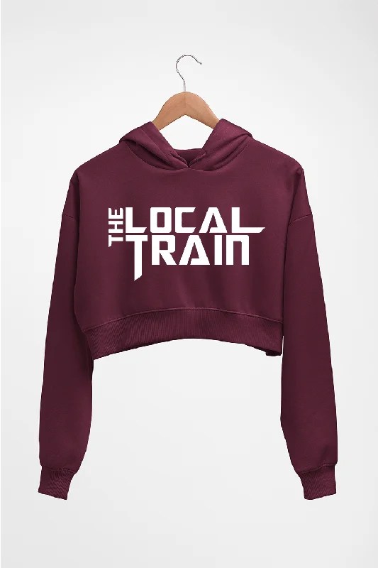 The Local Train Crop HOODIE FOR WOMEN Hoodie with Magnetic Closure Innovative Modern