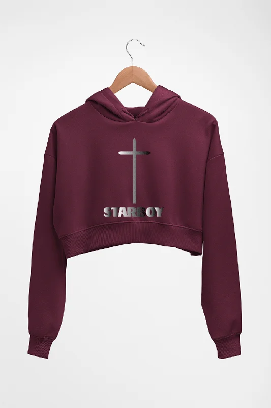 The Weeknd Crop HOODIE FOR WOMEN Hoodie with Drawcord Adjustable Secure
