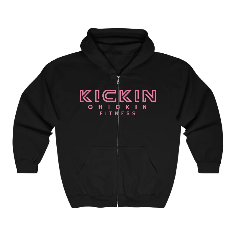 Unisex Heavy Blend™ Full Zip Hooded Sweatshirt Pink Logo Hoodie with High-Low Hem Asymmetrical Trendy Unisex Heavy Blend™ Full Zip Hooded Sweatshirt Pink Logo Hoodie with High-Low Hem Asymmetrical Trendy