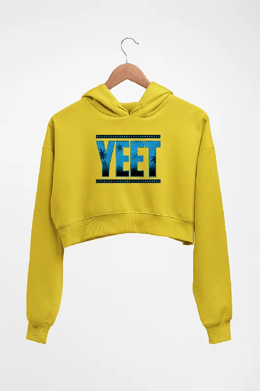 YEET Crop HOODIE FOR WOMEN Hoodie Jacket Zipper Layering