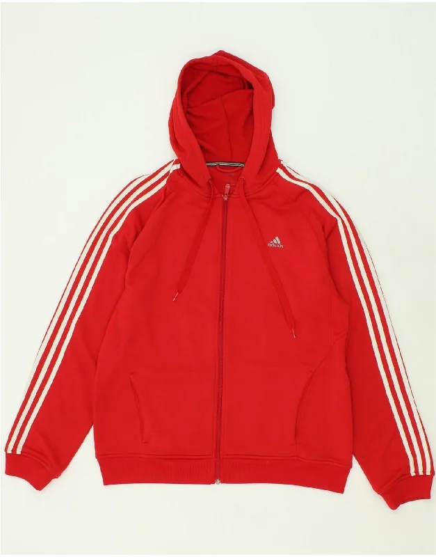 ADIDAS Mens Climalite Zip Hoodie Sweater Large Red Polyester Polka Dot Checkered Tartan ADIDAS Mens Climalite Zip Hoodie Sweater Large Red Polyester Polka Dot Checkered Tartan