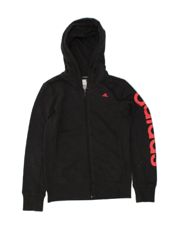ADIDAS Womens Climalite Graphic Zip Hoodie Sweater UK 12/14 Medium Black Wool Fabric Cashmere Fabric Tweed Fabric ADIDAS Womens Climalite Graphic Zip Hoodie Sweater UK 12/14 Medium Black Wool Fabric Cashmere Fabric Tweed Fabric
