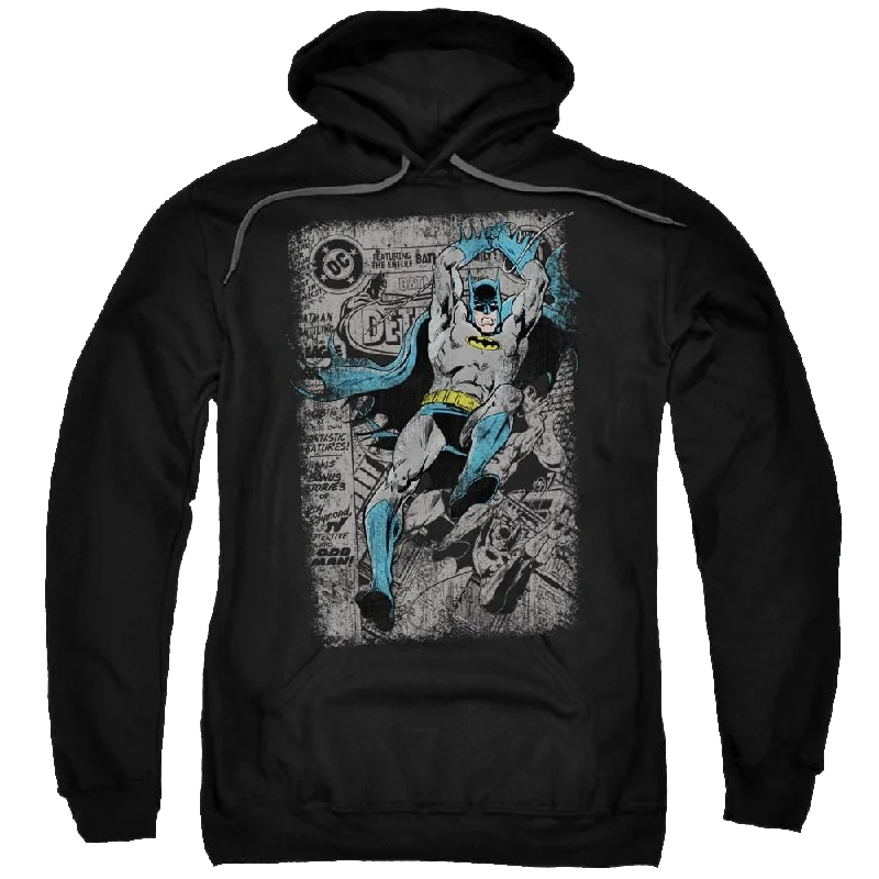 Batman Detective #487 Distress - Pullover Hoodie Crew Neck Wool