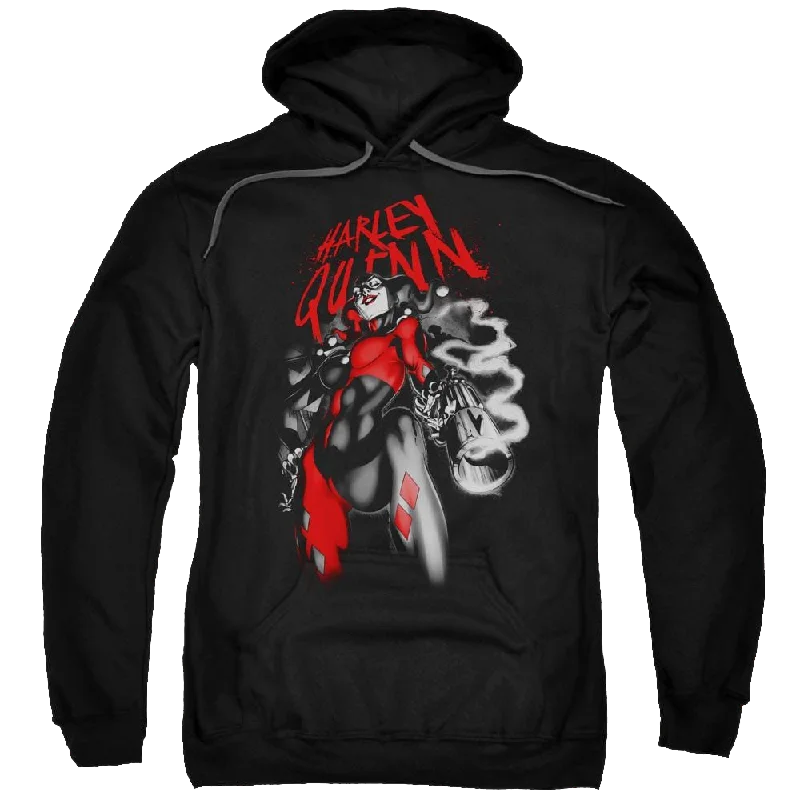 Batman Down The Barrel - Pullover Hoodie Three Quarter Sleeve