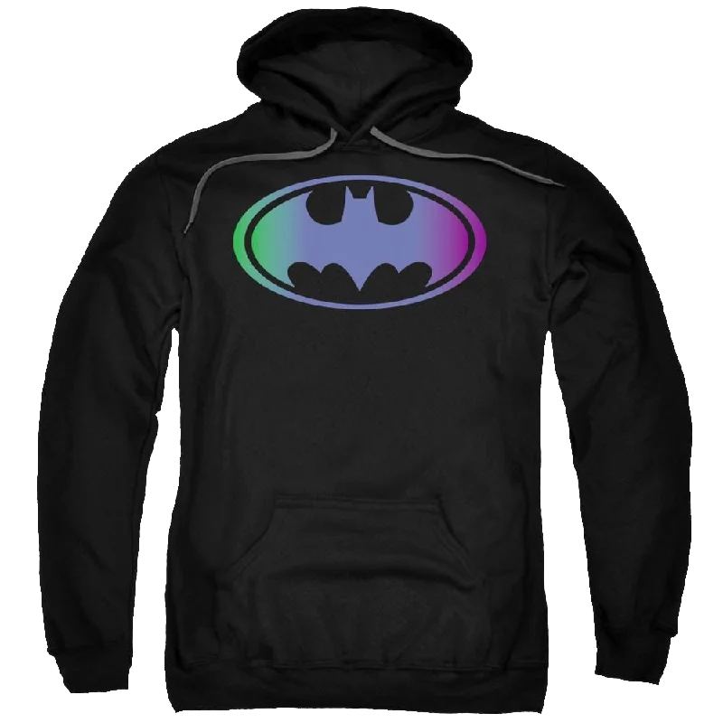 Batman Gradient Bat Logo - Pullover Hoodie Bolero Style Sweater