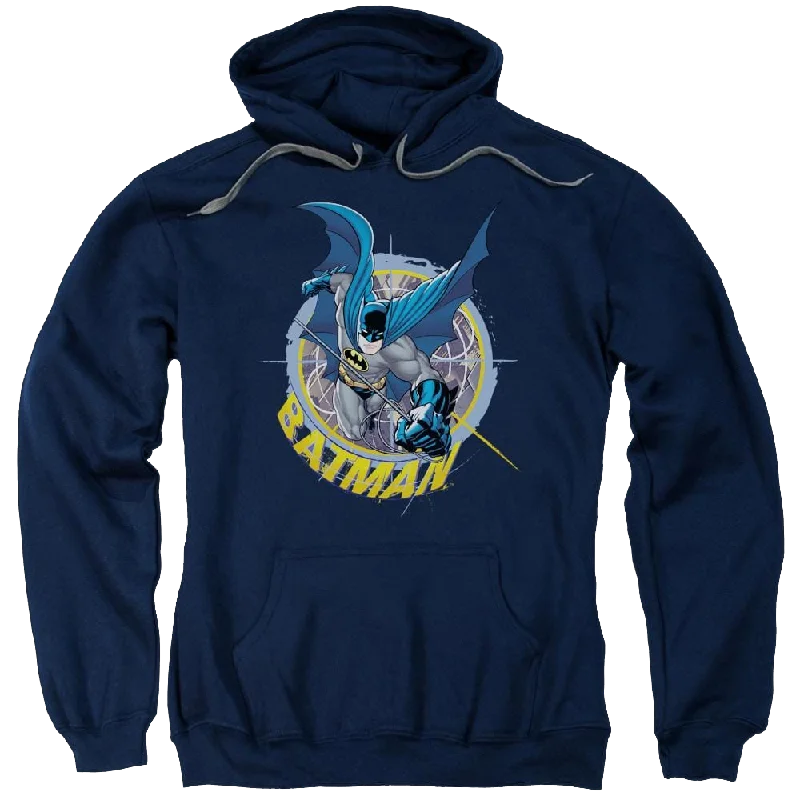 Batman In The Crosshairs - Pullover Hoodie Ribbed Crew Neck