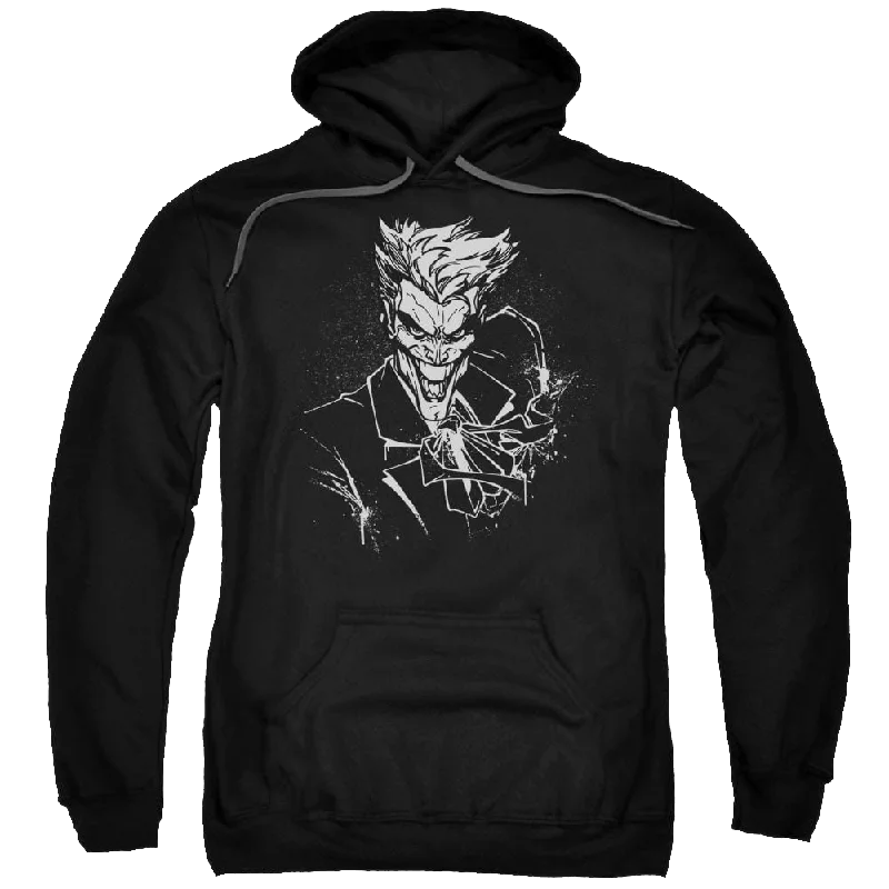 Batman Joker's Splatter Smile - Pullover Hoodie Square Neck Pullover