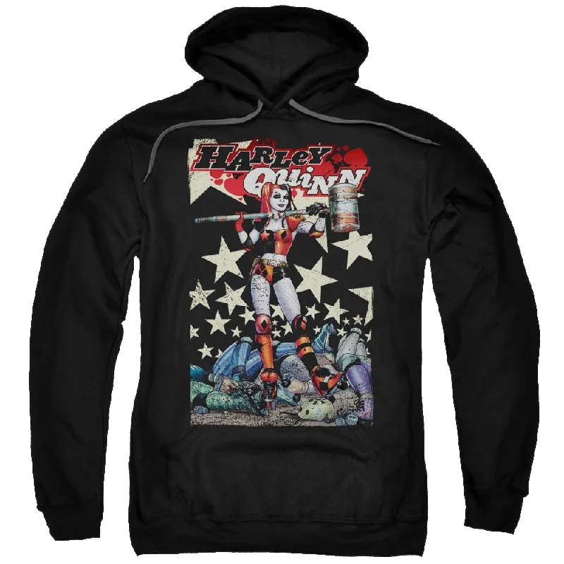Batman Quinn One - Pullover Hoodie Flutter Sleeve Feminine