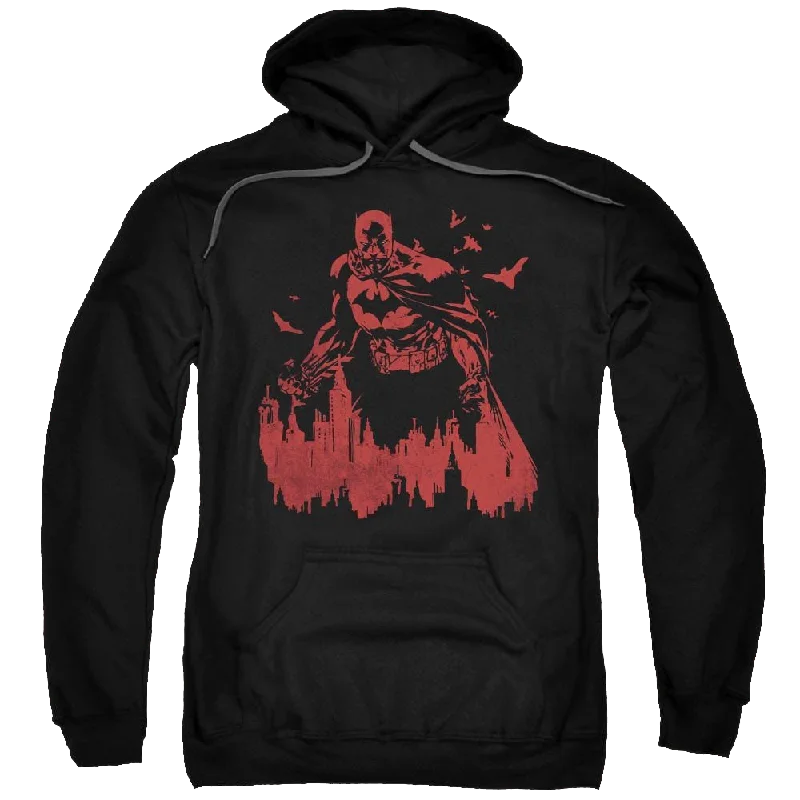 Batman Red Knight - Pullover Hoodie Cold Shoulder Design