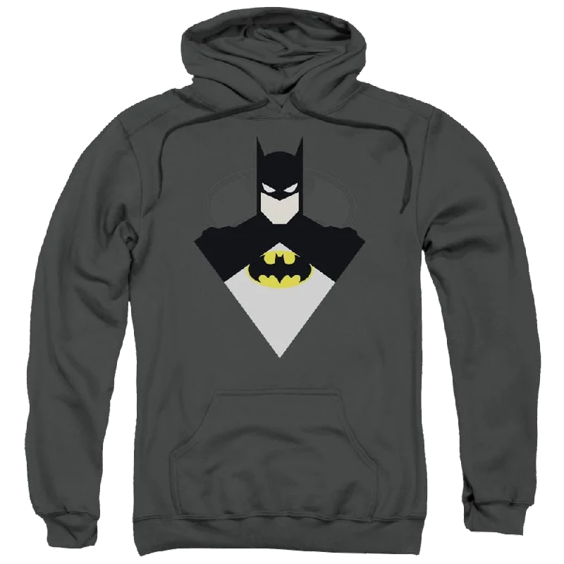 Batman Simple Bat - Pullover Hoodie Zipper Front Cardigan
