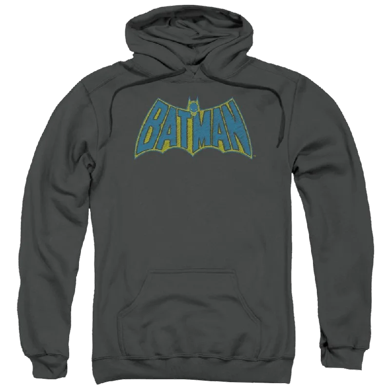 Batman Sketch Logo - Pullover Hoodie Fleece Warm Pullover
