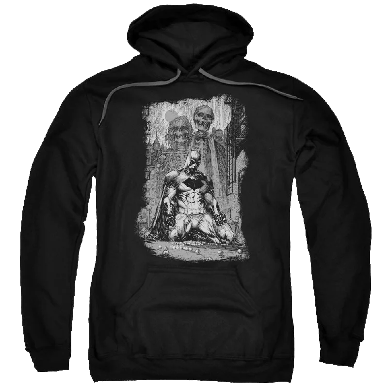 Batman Sketchy Shadows - Pullover Hoodie Chenille Soft Sweater